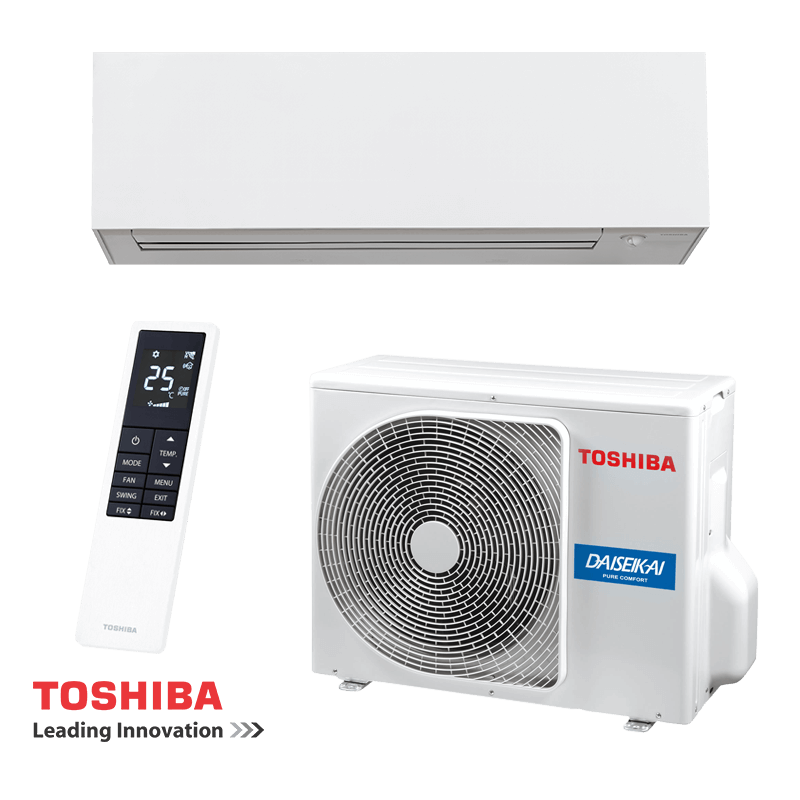 Toshiba Super Daiseikai 10 WHITE air conditioner – indoor unit front view