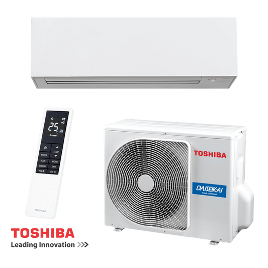 Toshiba Super Daiseikai 10 WHITE air conditioner – indoor unit front view