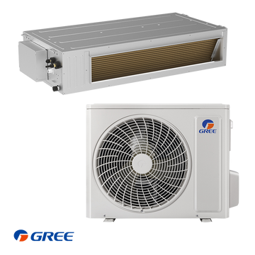 Gree GUD100PH1 + GUD100W1/NhA-S Kanal-Klimaanlage – 34 000 BTU