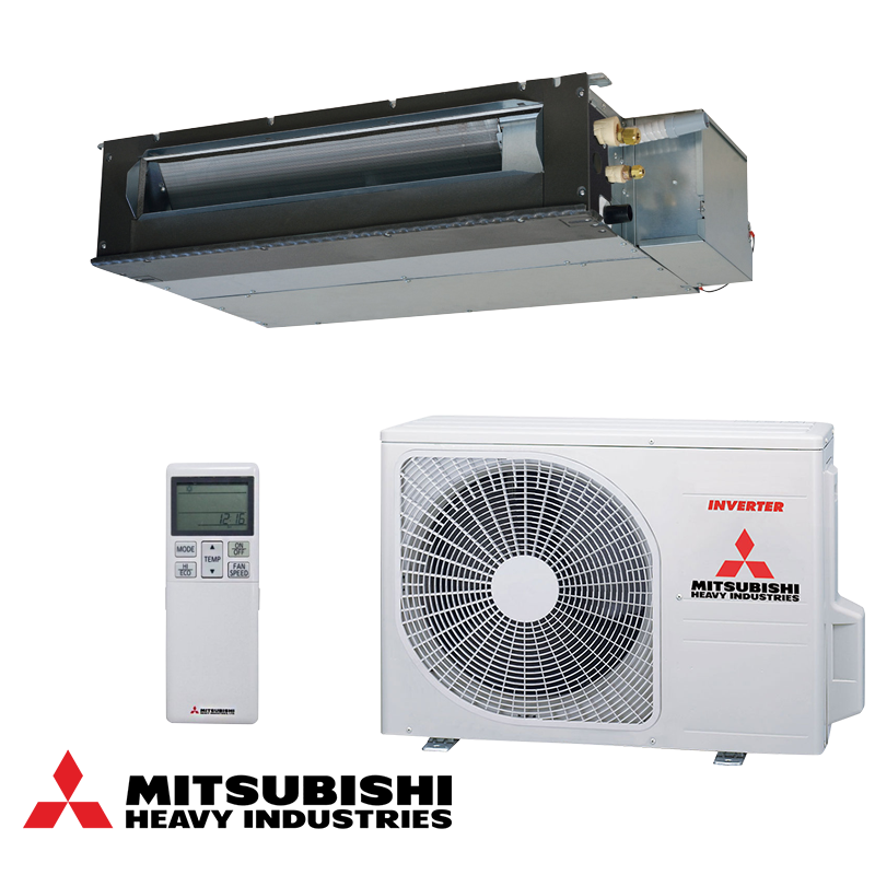 Mitsubishi Heavy Industries SRR25ZS-W + SRC25ZS-W1 Ducted Air Conditioner – 9 000 BTU