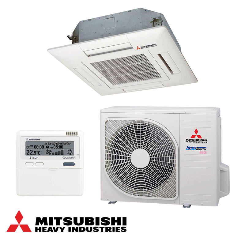 Mitsubishi Heavy Industries FDTC50VH /SRC50ZSX-W3 Cassette Air Conditioner – 18 000 BTU