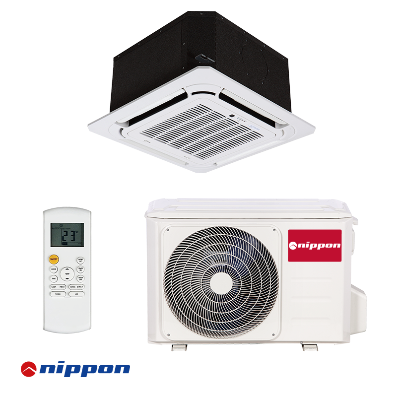 Nippon NCA3U-18NRFNX-Q/NOB30U-18HFN8-Q Cassette Air Conditioner – 18 000 BTU