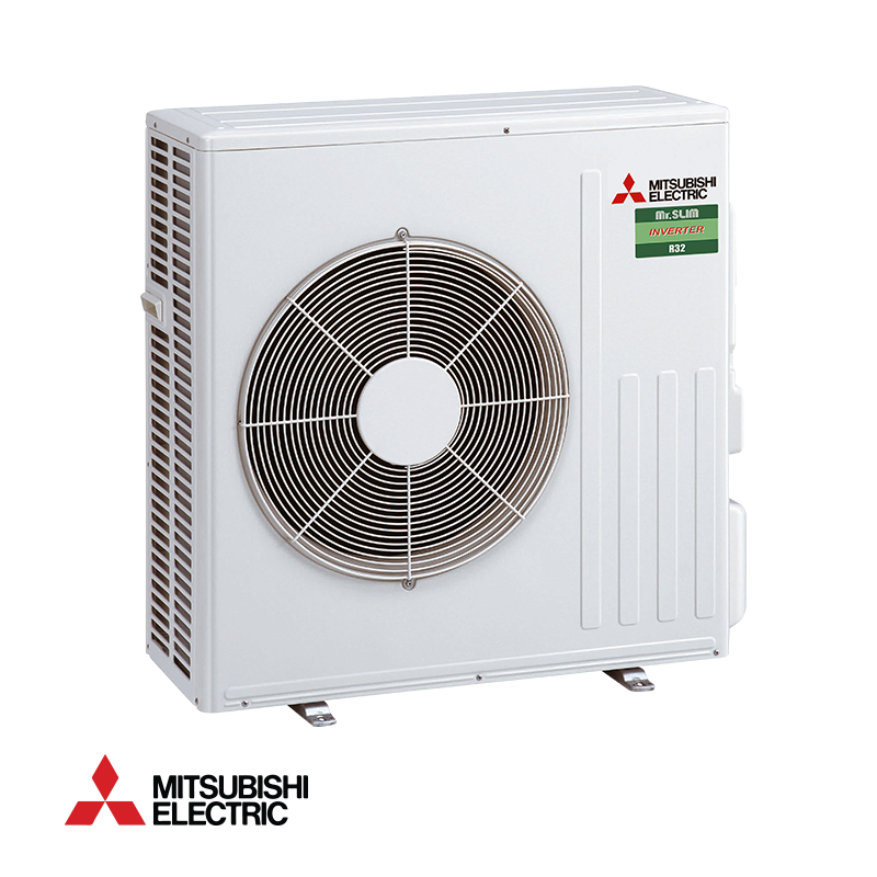 Mitsubishi Electric Inverter air conditioner outdoor unit model MFZ-KT60VG + SUZ-M60VA with 21,000 BTU capacity and energy-efficient cooling and heating features.