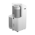 White AUX AM-12C4A4/QAR2-B6 mobile inverter air conditioner with 360° rotating wheels and eco-friendly R290 refrigerant