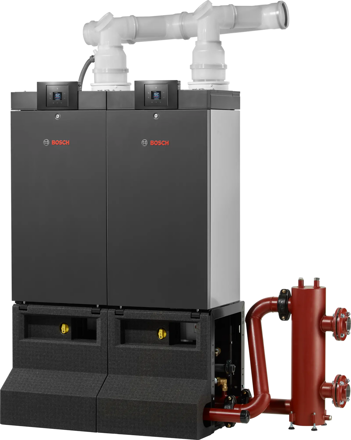 Bosch Condens 7000 WP compact condensing boiler for large buildings with cascade connection up to 6 units and 93% efficiency