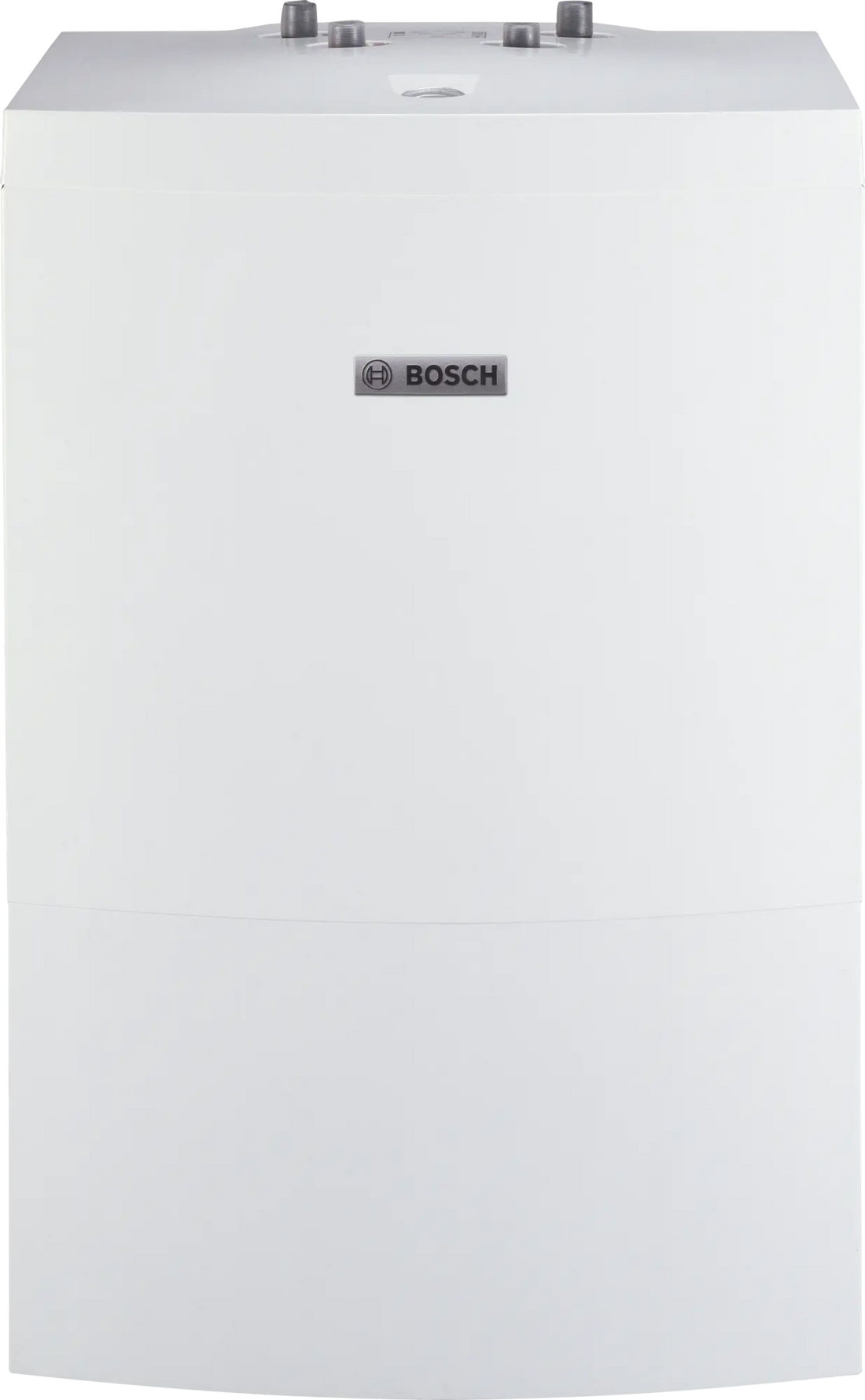 Bosch WD 160 B white stationary rectangular hot water storage tank with 149-liter capacity and corrosion-resistant enamelled interior.