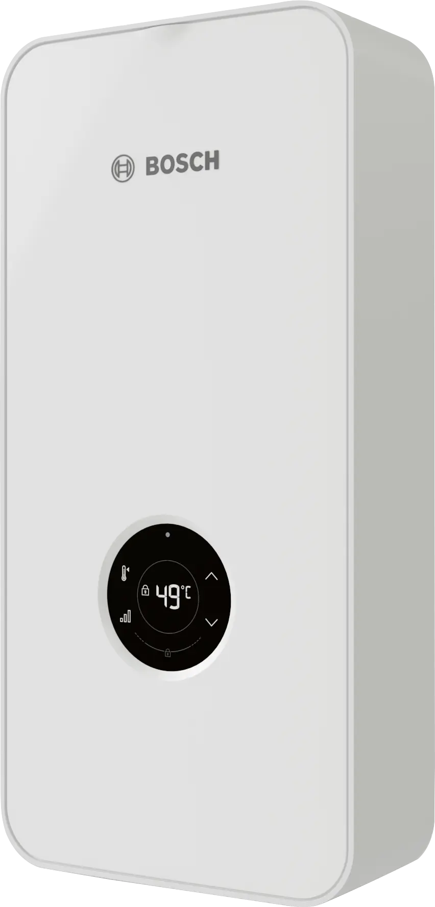 Compact Bosch Electric Instantaneous Water Heater TR7001 with touch display and WLAN connectivity