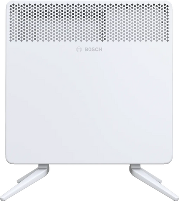 White feet accessory for Bosch Heat Convector 4000 electric convector, providing stable floor support and easy installation