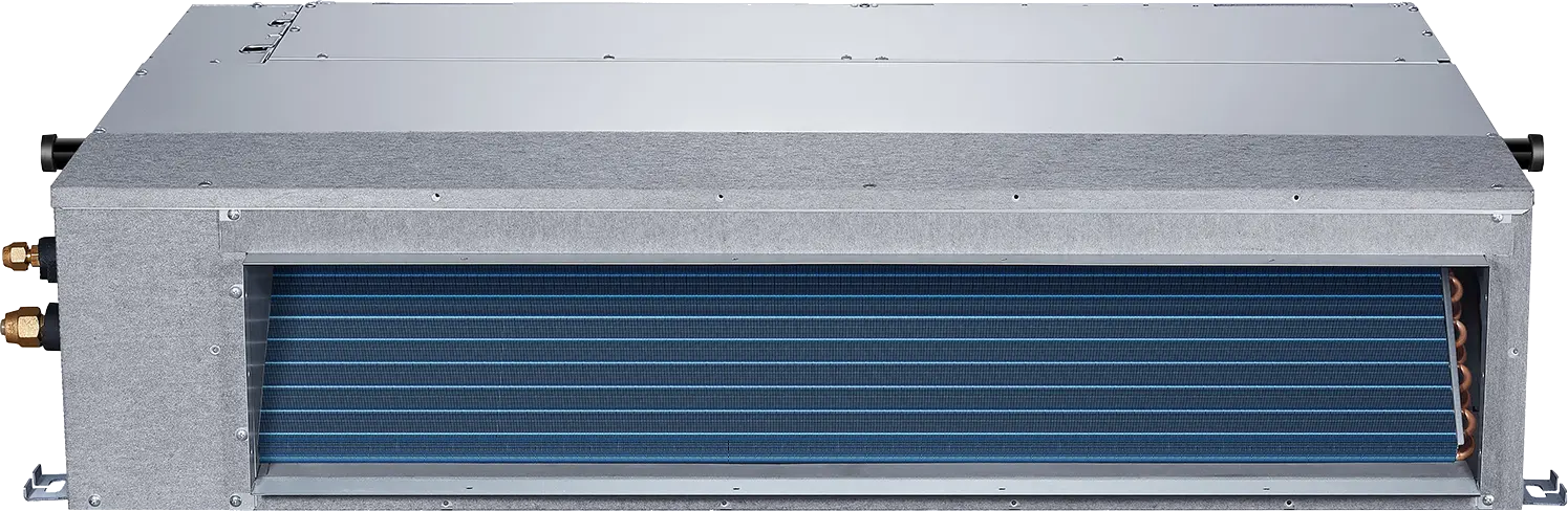 Bosch Climate 5000 ducted indoor unit for multi-split residential air conditioning with compact design, heating and cooling, energy-saving inverter technology.