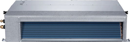Bosch Climate 5000 ducted Inneneinheit for multi-split residential air conditioning with compact design, heating and cooling, energy-saving inverter technology.