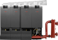 Bosch Condens 7000 WP powerful condensing boiler cascade system for large commercial buildings with compact design and high energy efficiency