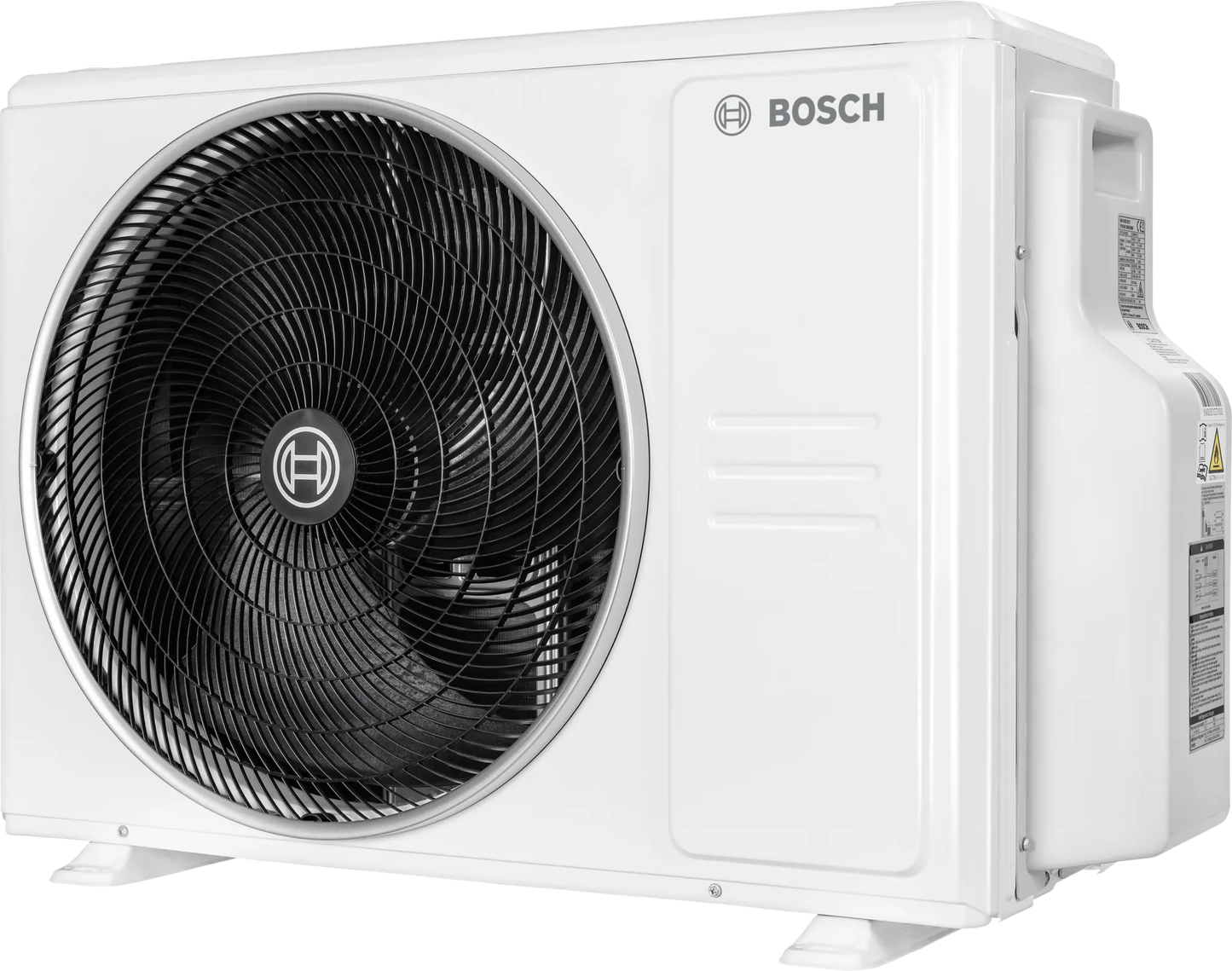 Bosch Climate 5000 M outdoor inverter multi-split air conditioning unit with 4 indoor connections and energy-efficient design.