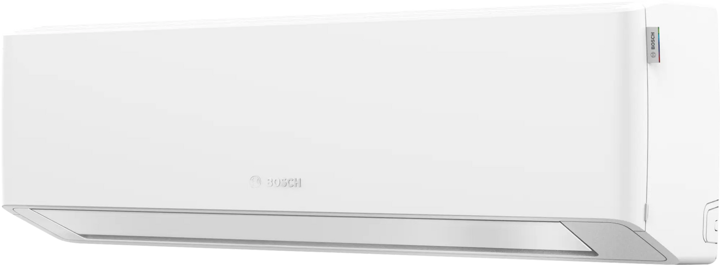 Bosch Climate 7000i inverter air conditioner with A+++ energy efficiency, smart controls, and sleek design