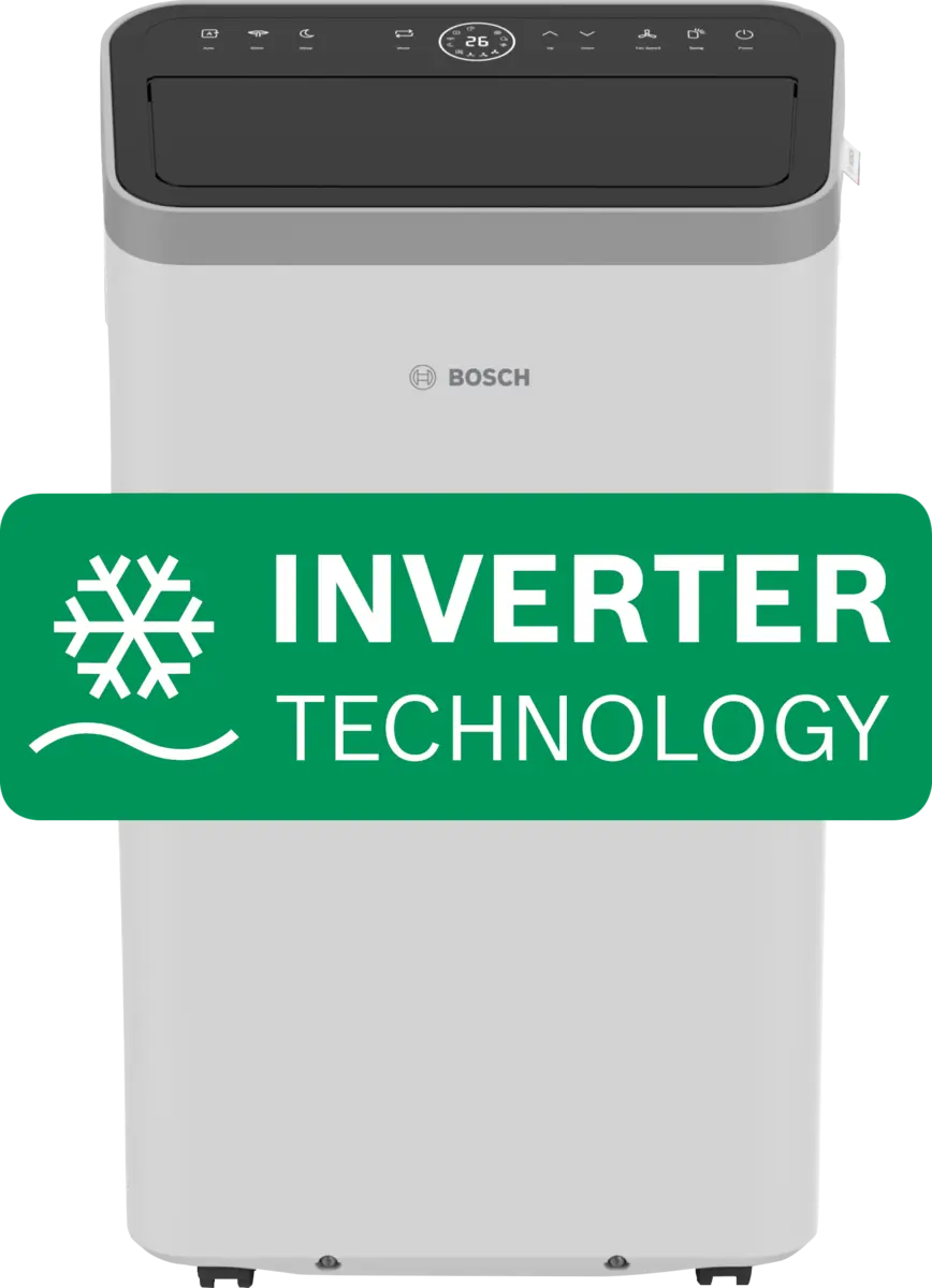 Bosch Cool 5000 mobile air conditioner with inverter technology and LED display