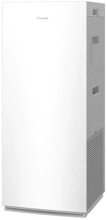 Daikin MCK70ZW STREAMER URURU WiFi air purifier with humidification for large rooms, HEPA filter, dual Flash Streamer technology, deodorizing filter, quiet operation, and Wi-Fi control.