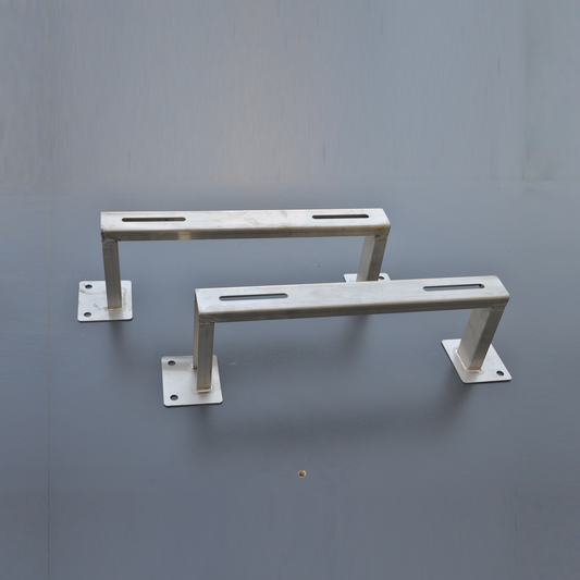 Klimaanlagen-Bodenständer SA63 Edelstahl 450×150×1,5 mm – Set 2 Stück bis 50 kg