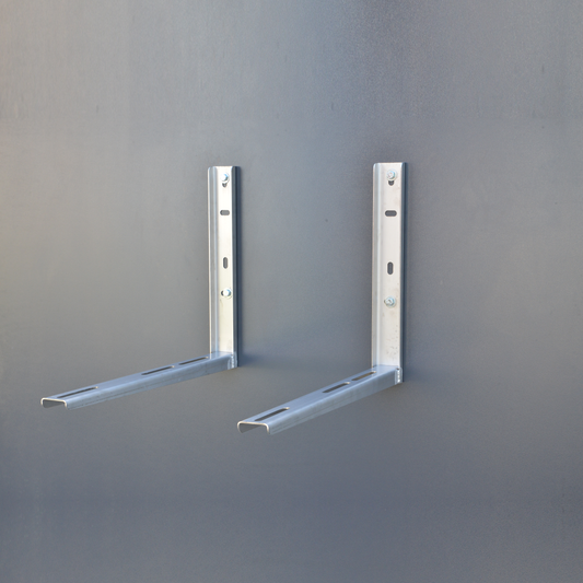 Wärmepumpen-Wandhalter SA69 Edelstahl 500×600×3,0 mm – Set 2 Stück bis 150 kg