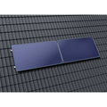 High power selective solar collector Solar 7000 TF with blue coating mounted horizontally on dark tiled roof