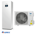 Gree Versati III heat pump with integrated tank for heating, cooling, and domestic hot water with eco-friendly R-32 refrigerant and smart Wi-Fi control