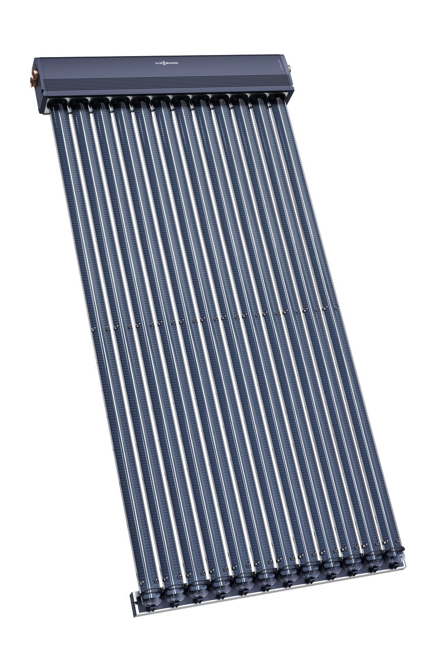 Viessmann Vitosol 300-TM Vakuumröhrenkollektor with 3.03 m² dark blue heat pipe tubes and effizient heat transfer system