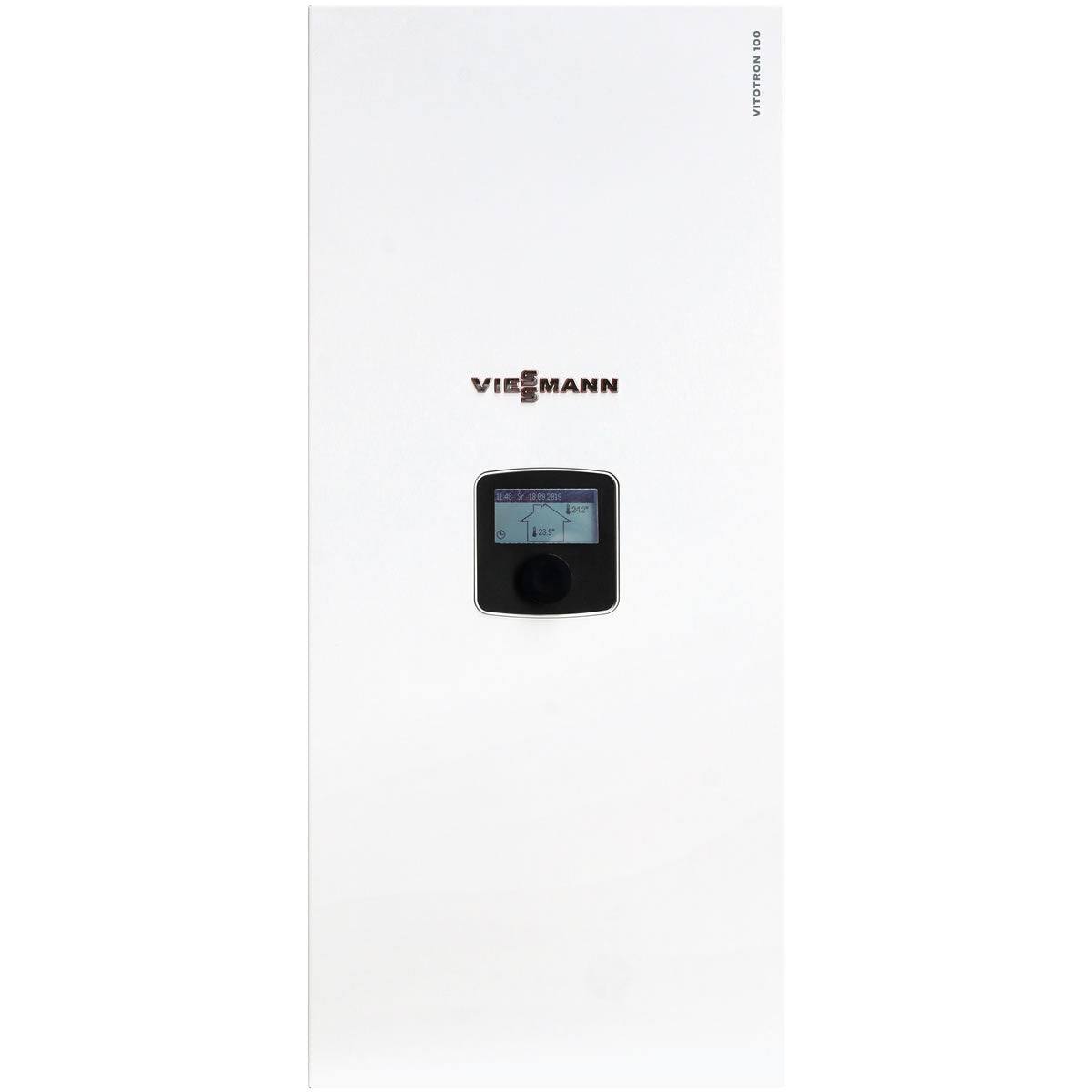Viessmann VITOTRON 100 VLN3 24 kW electric boiler with digital display and white modern design